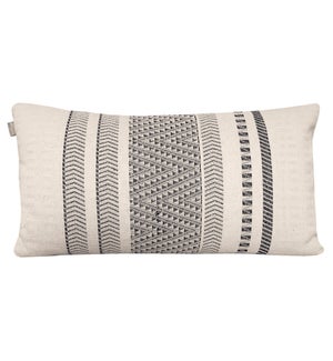 Arapahoe Cushion Grey Rectangle 35x65cm