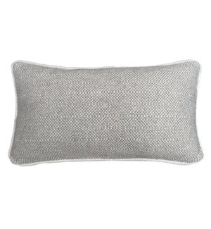 Telluride Cushion Grey Rectangle 35x60cm