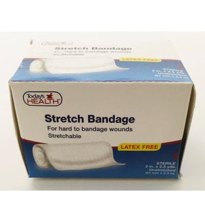 STRETCH BANDAGE: 2", TODAY'S HEALTH, 2.5 YDS LONG #61151 (PK 12/144)