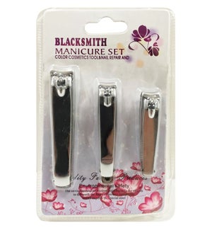 NAIL CLIPPERS: 3 PK ON CARD #101551 (PK 12/144)