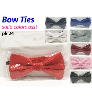 BOW TIES SOLID COLORS ASST. #200578 (24 CT)