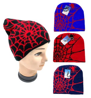 WINTER HAT: SPIDER WEB #J001-309 (PK 12/144)