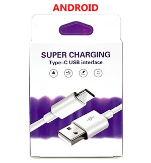 CABLE: FAST CHARGING, TYPE-C #52460 (PK 22)