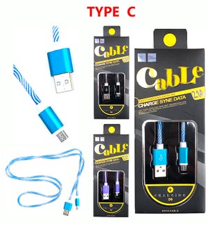 CABLE: FAST CHARGING, TYPE-C #454557 (PK 12)