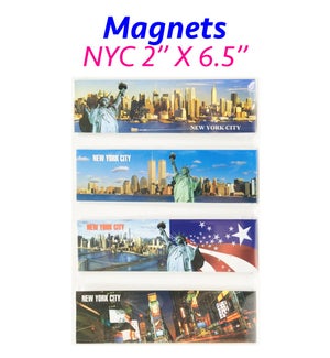 MAGNETS: NEW YORK CITY, ASST., 2" X 6.5" #MG9002