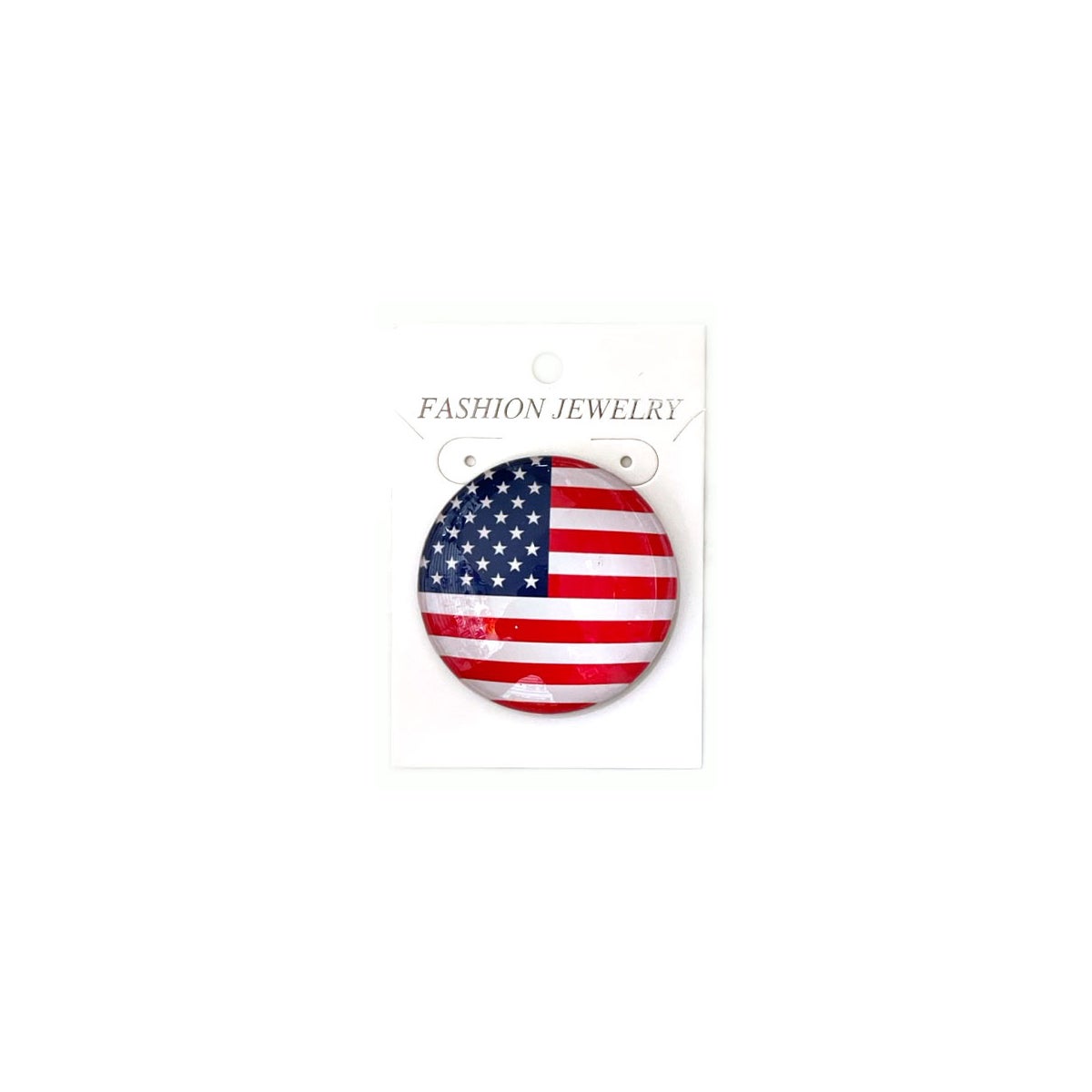 MAGNET: 2" USA FLAG, ROUND #MG9075 (PK 12)