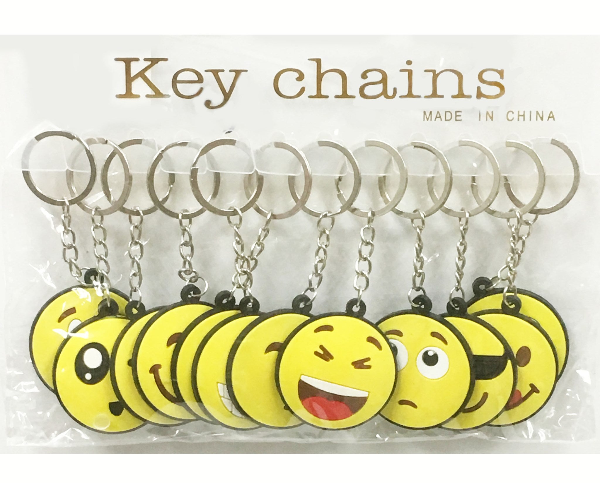 Rubber deals emoji keychains