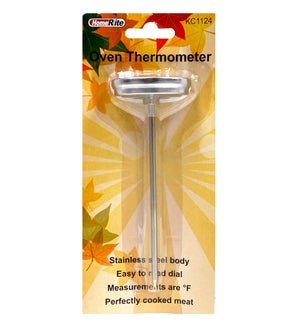 OVEN THERMOMETER: STAINLESS STEEL #KC1124 (PK 12/48)