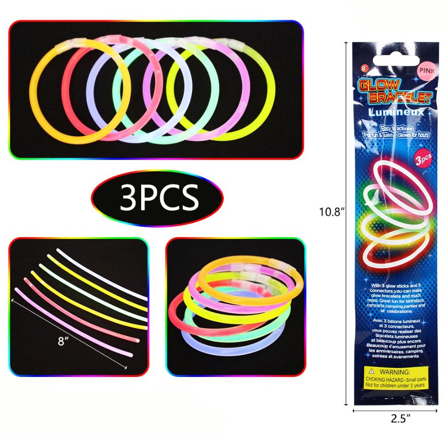 6 Inch Slim Glow Sticks Yellow 50 Pack | Glow Party Supplies