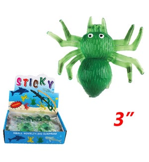 STICKY SPIDER: 3" #41800 (24 PC DISPLAY)