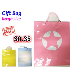 GIFT BAG: 3 ASST., 9.75" X 13.5" X 3.25", LARGE #79100
