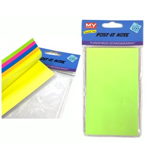 STICKY PADS: 3"x5", 5 in 1 COLOR #S7298 (PK 12/144)