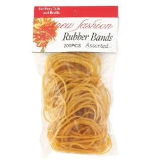 RUBBER BANDS: OFFICE, 200 CT BROWN #501113 (PK 12/144)