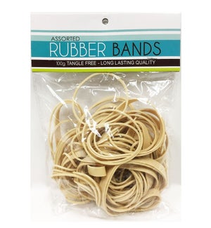 RUBBER BANDS: OFFICE, BROWN #600571/ST1320 (PK 12/144)