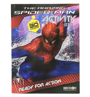 BOOK: W/STICKERS, SPIDERMAN READY FOR ACTION #2802 (PK 24)