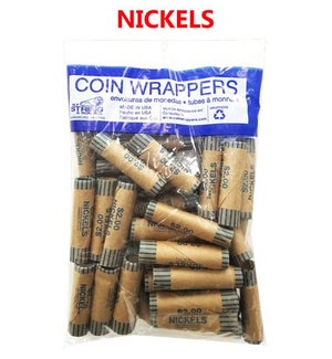 COIN ROLLERS: NICKEL #1042-25 (PK 25)