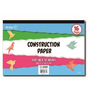CONSTRUCTION PAD: 18"x12", 16 SHT #03036 (PK 48)