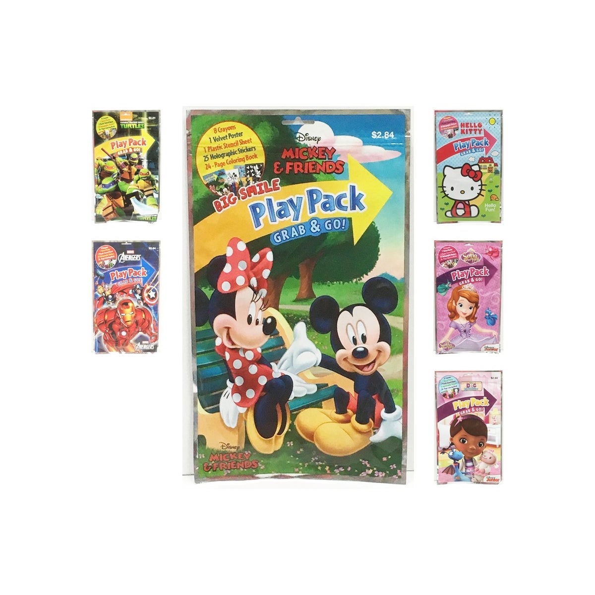 Mickey Grab n Go Play Pack – Toy World Inc