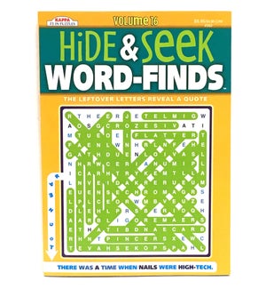 #393 BOOK: HIDE & SEEK WORD FIND (PK 80) 