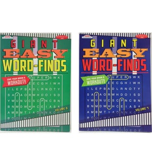 #380 BOOK: GIANT EASY WORD-FINDS (PK 48)