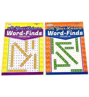 #403 BOOK: AT YOUR LEISURE WORD FIND (PK 48)