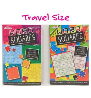 #317 BOOK: TRAVEL SIZE, WORD SQUARES