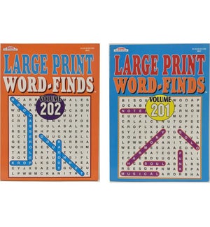 #842 BOOK: LARGE PRINT WORD FINDS (PK 48)