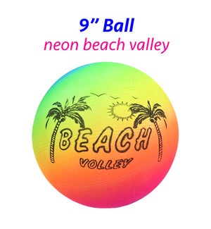BALL: 9" NEON BEACH VOLLEY #700822/G6139 (PK 12)