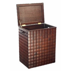 Barclay Hamper with Lid in Mahogany