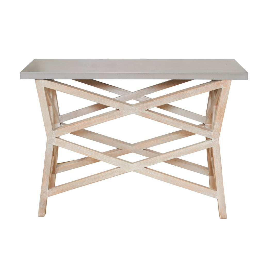 Bridge Console Base Only in Whitewashed