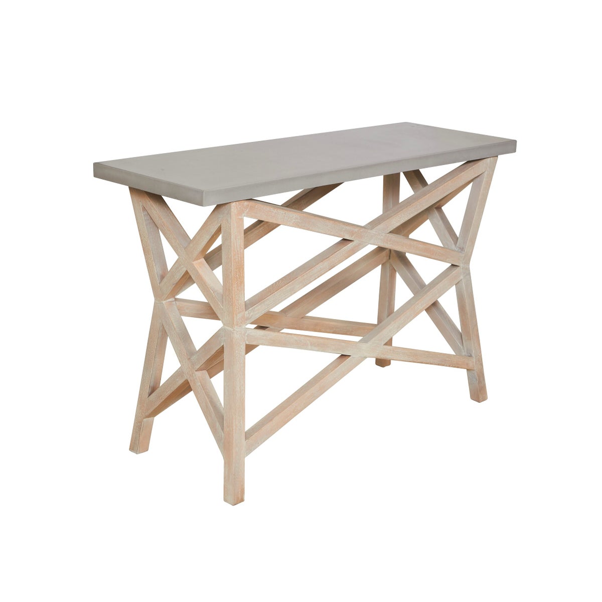 Bridge Console Base Only in Whitewashed