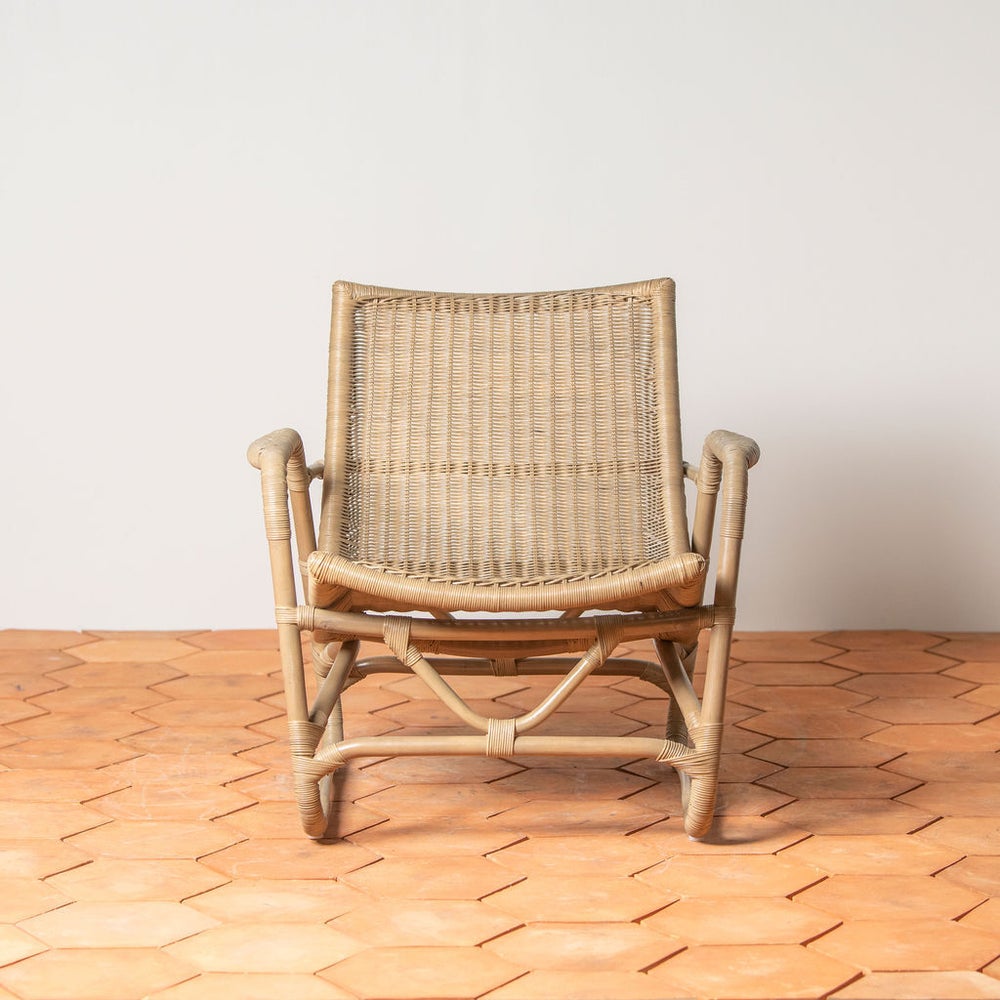 Bodega Lounge Chair + Ottoman in Grey