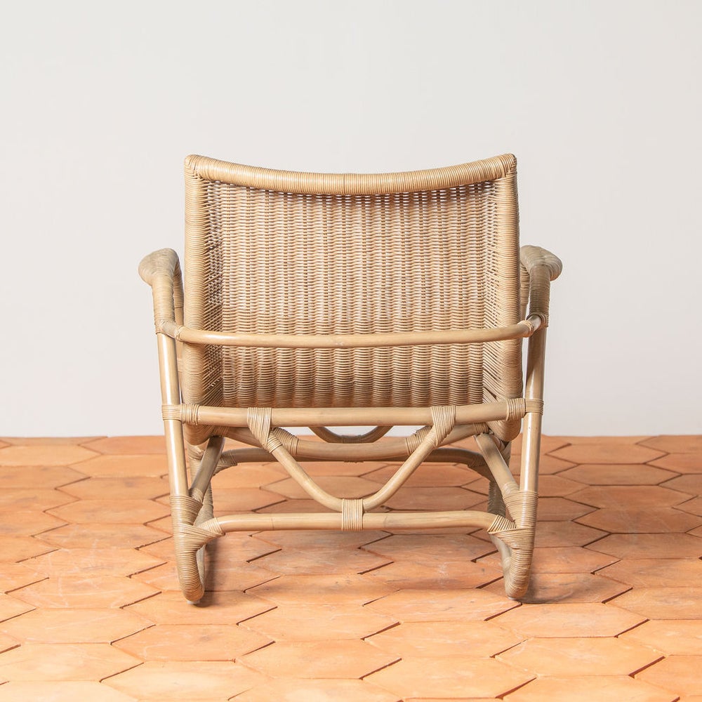 Bodega Lounge Chair + Ottoman in Grey