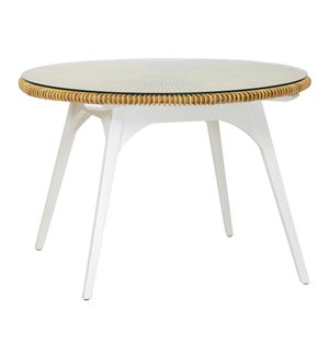 Clemente Dining Table in Natural/White