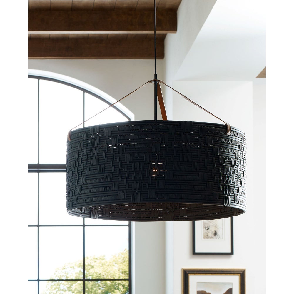 Cestino Chandelier in Black
