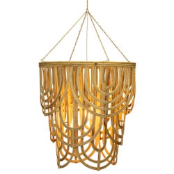Scallop Chandelier in Natural
