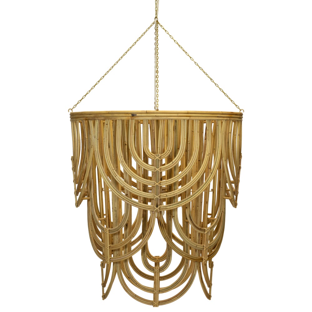 Scallop Chandelier in Natural