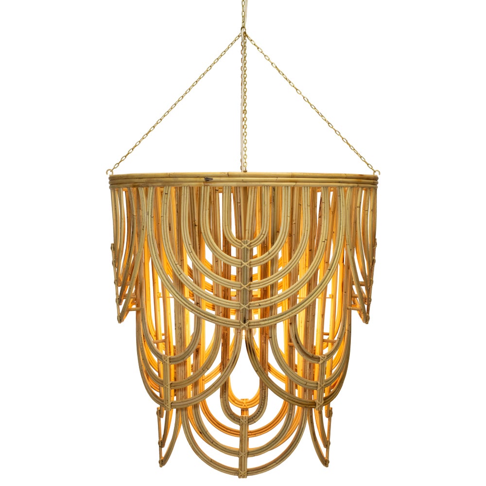 Scallop Chandelier in Natural