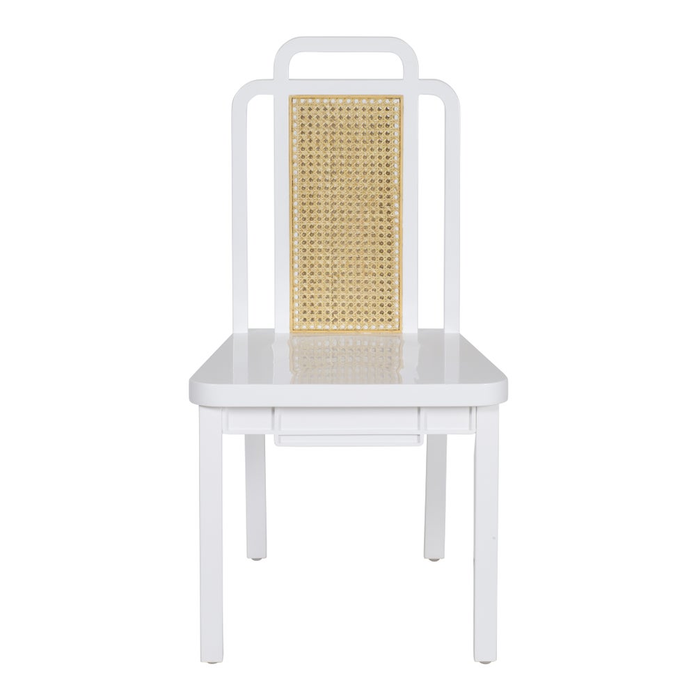 Deco Side Chair in Winter White