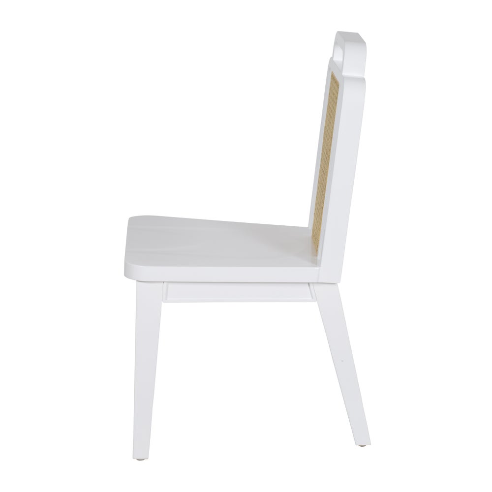 Deco Side Chair in Winter White