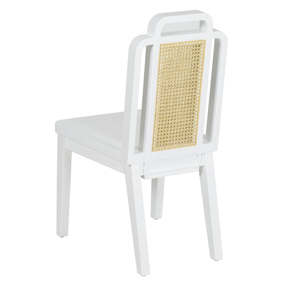 Deco Side Chair in Winter White
