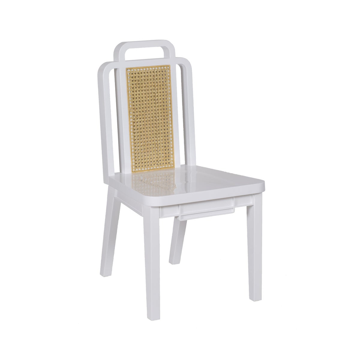 Deco Side Chair in Winter White