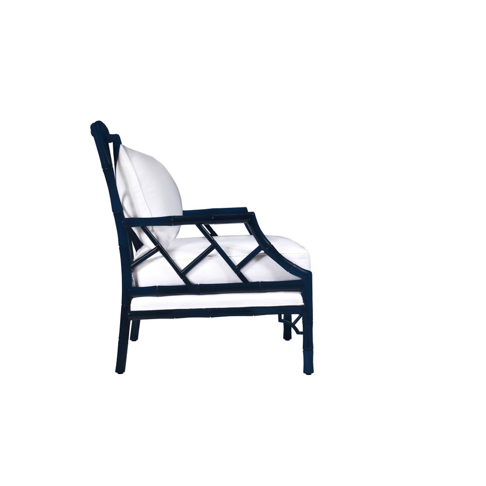 Kennedy Lounge Chair in Navy Lacquer