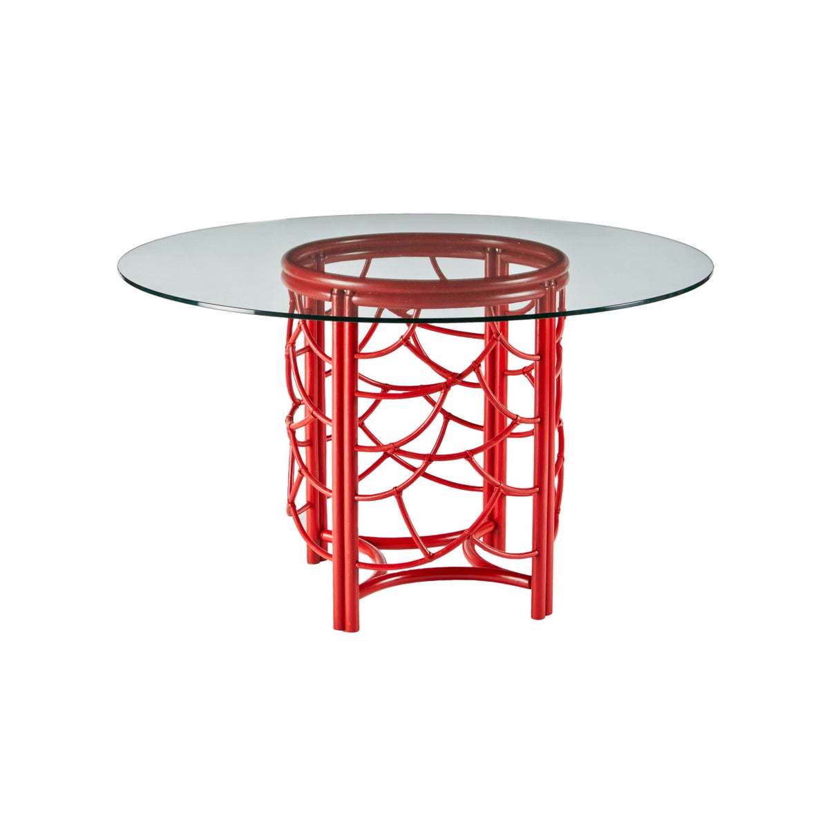 DOT Dining Table Base in Antique Red