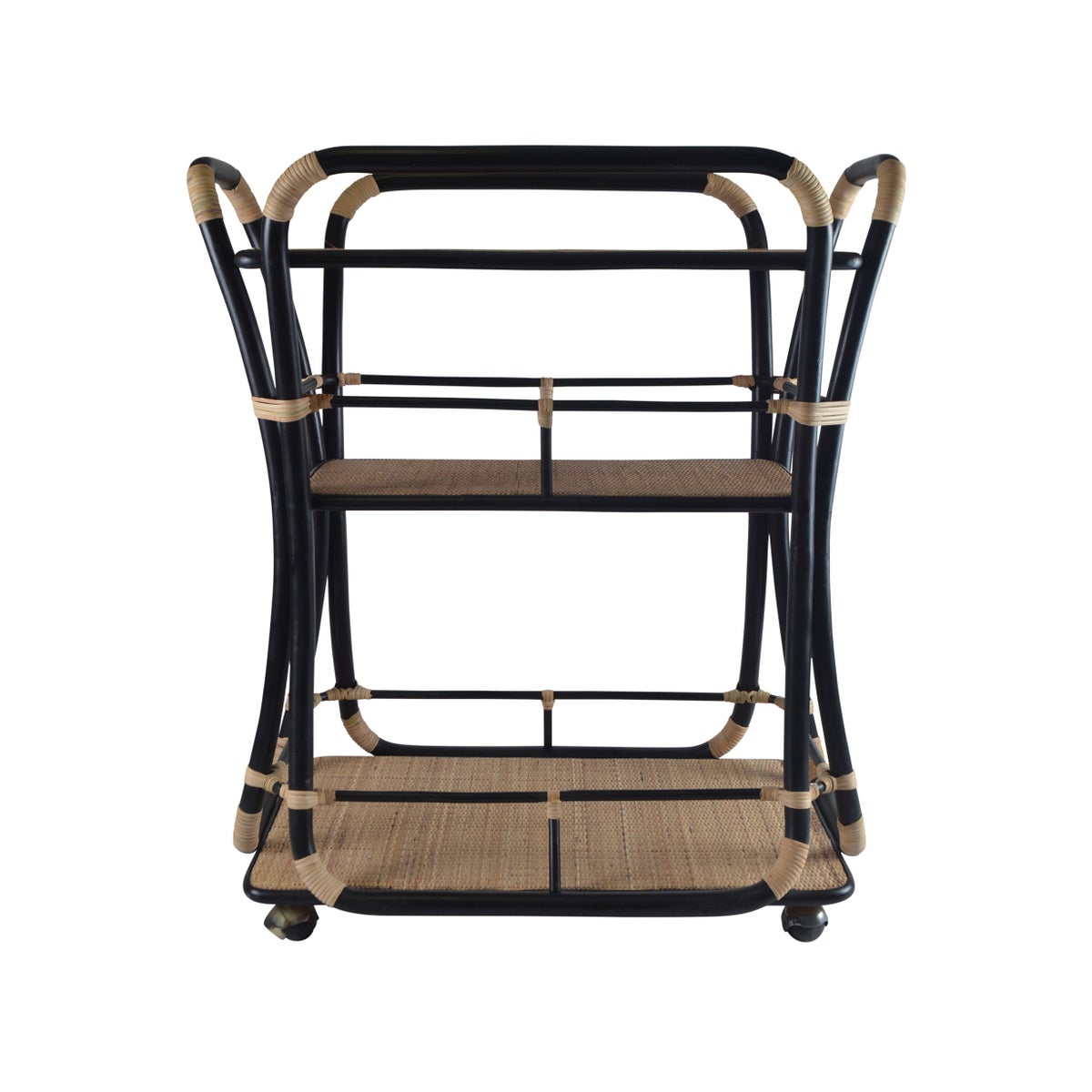 Edith Bar Cart in Natural/Black
