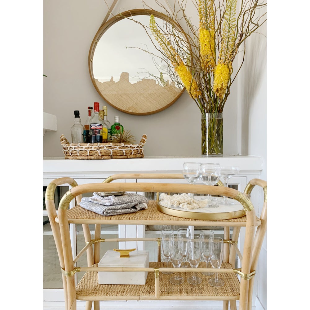 Edith Bar Cart in Natural