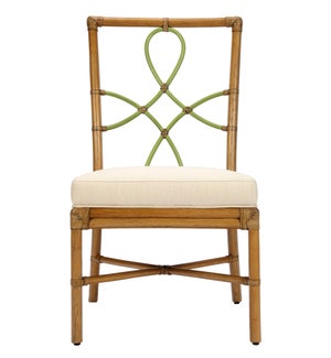 Elise Side Chair in Nutmeg with Kiwi