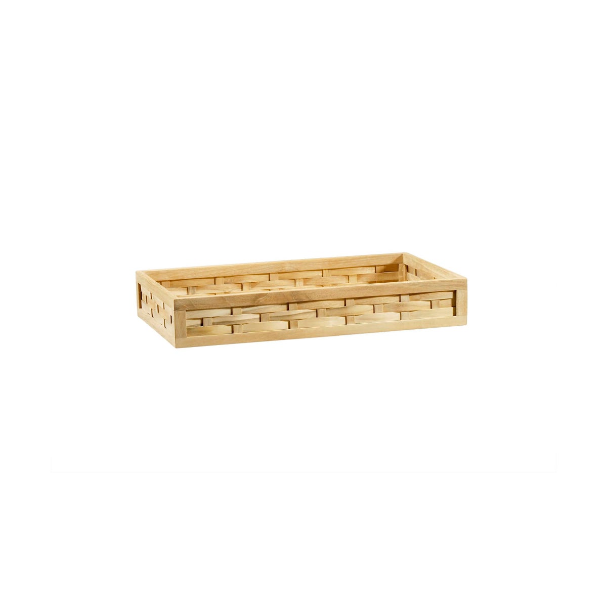 Woven Amenities Tray in Teak