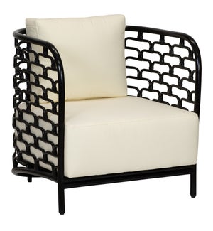 Steps Lounge Chair in Black