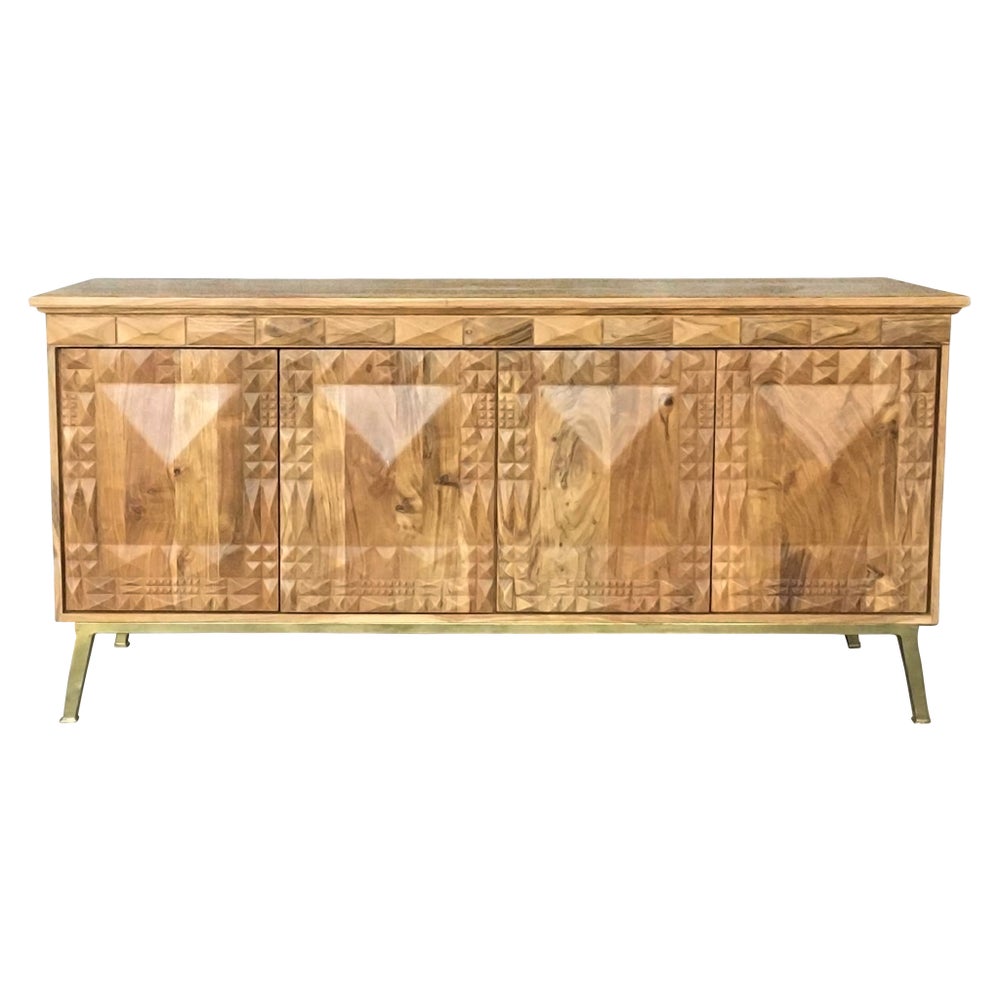Pyramids Credenza in Natural
